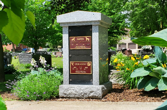 Family Cremation Single Cavity at Sunset Memorial and Stone Ltd.